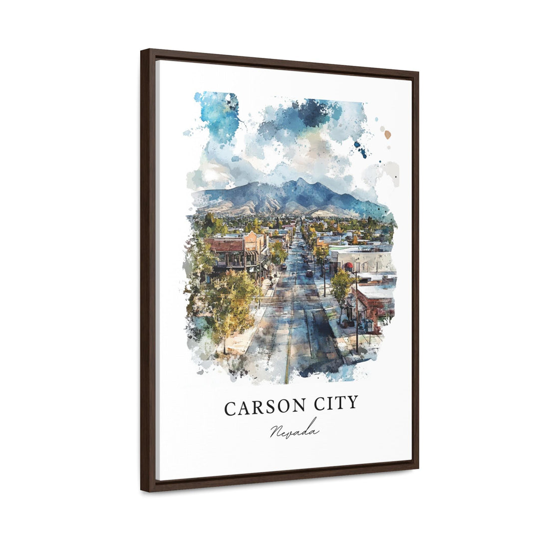 Carson City NV Art, Carson City Print, Carson City Watercolor Art, Carson City Nevada Gift,