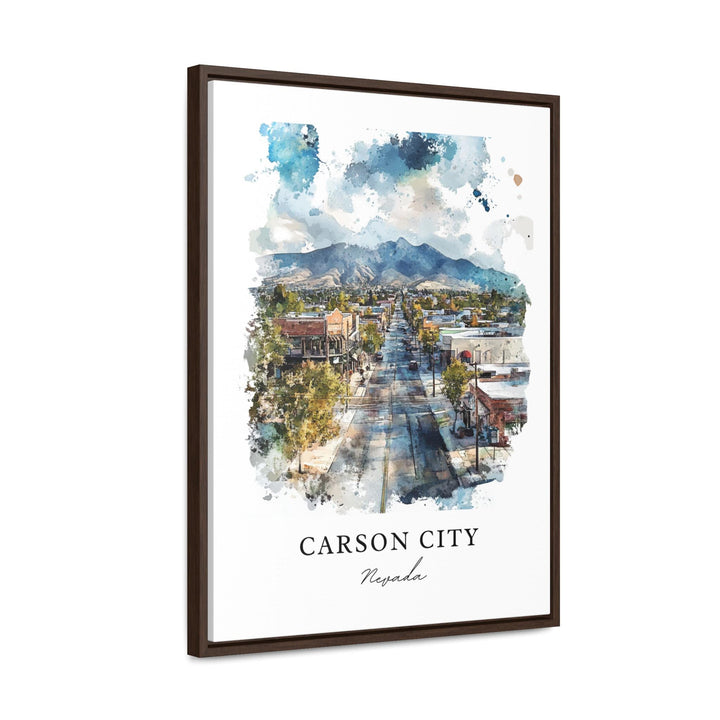 Carson City NV Art, Carson City Print, Carson City Watercolor Art, Carson City Nevada Gift,