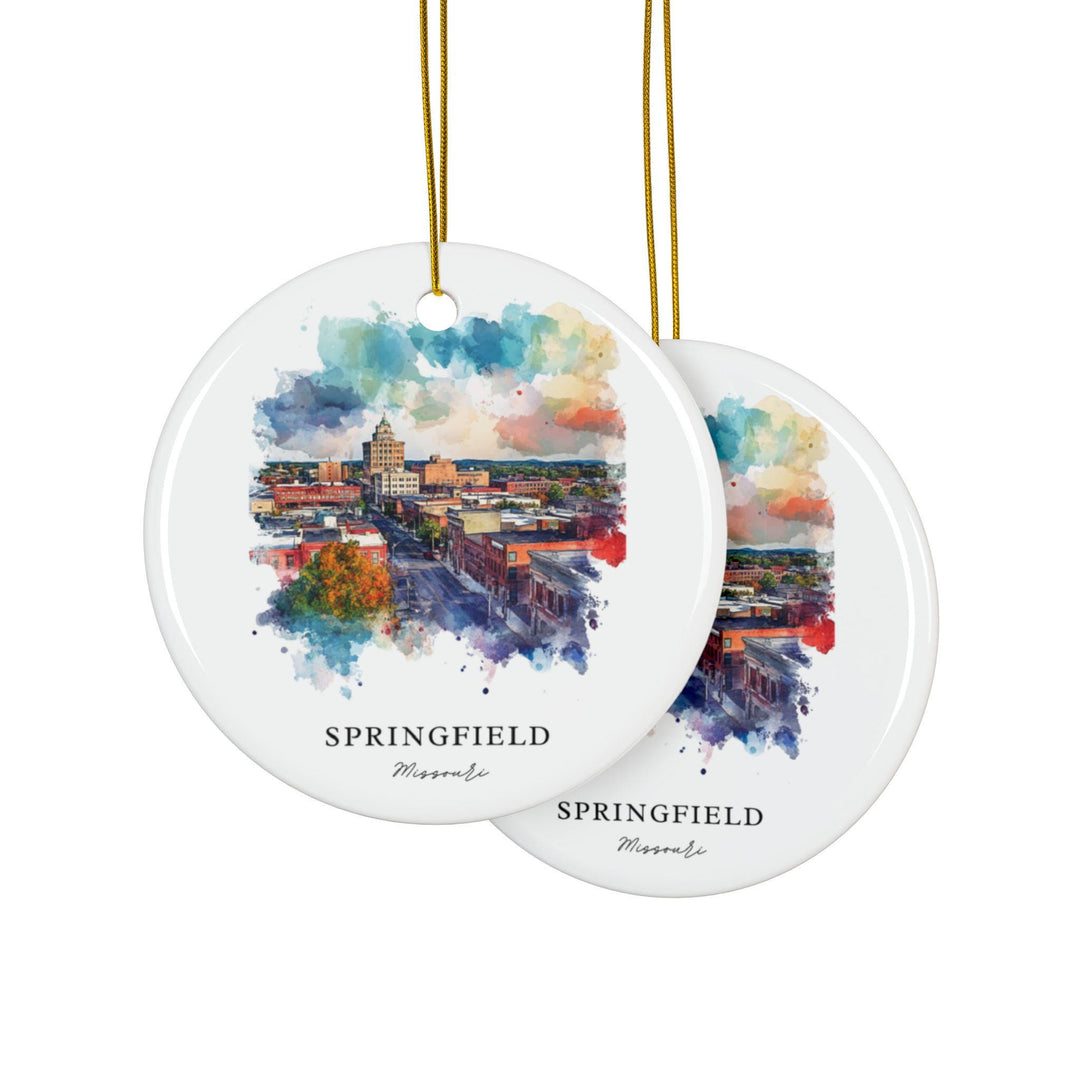 Springfield Missouri Ornament: Unique Springfield MO Souvenir, Missouri Xmas Decor, and Authentic Springfield MO Gift