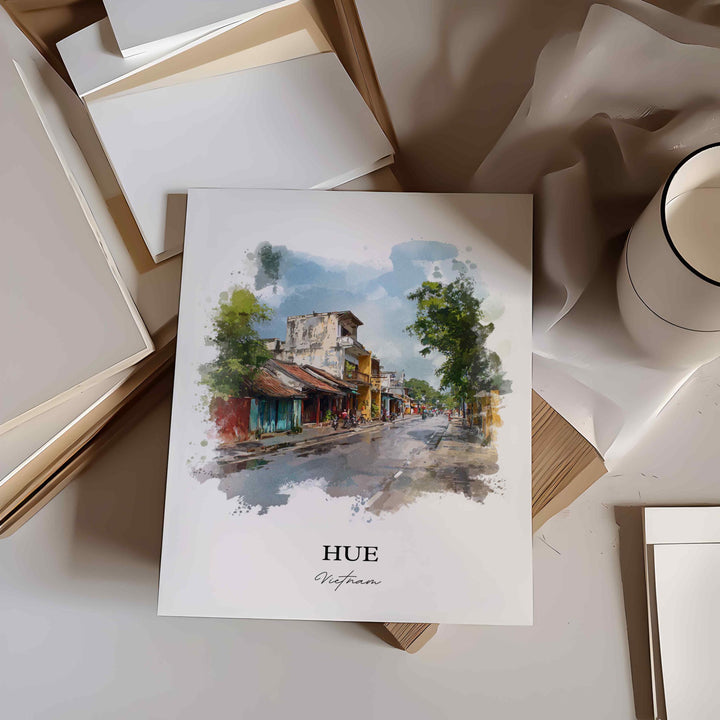 Hue, Vietnam – Watercolor Art Print