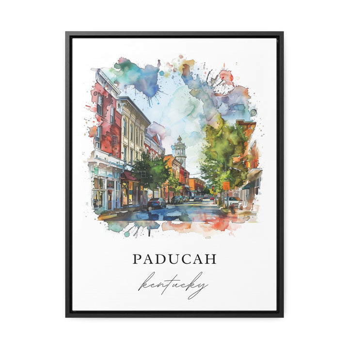 Paducah KY Wall Art, Paducah Print, Paducah Kentucky Watercolor, McCracken County Gift,