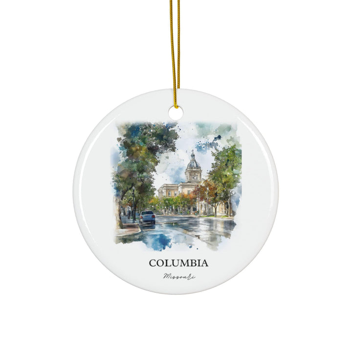 Columbia Missouri Ornament: Unique Columbia MO Souvenir, Missouri Xmas Decor, and Authentic Columbia MO Gift