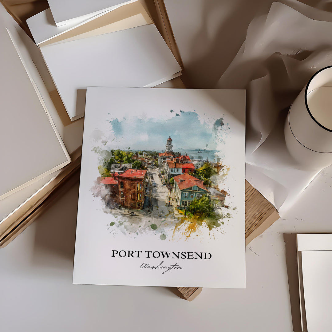 Port Townsend, Washington – Watercolor Art Print