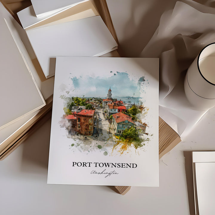 Port Townsend, Washington – Watercolor Art Print