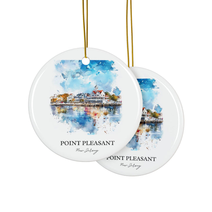 Point Pleasant NJ Ornament: Unique Jersey Shore Souvenir, Jersey Shore Xmas Decor, and Authentic Point Pleasant NJ Gift