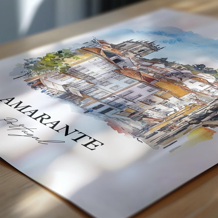 Amarante, Portugal – Watercolor Art Print