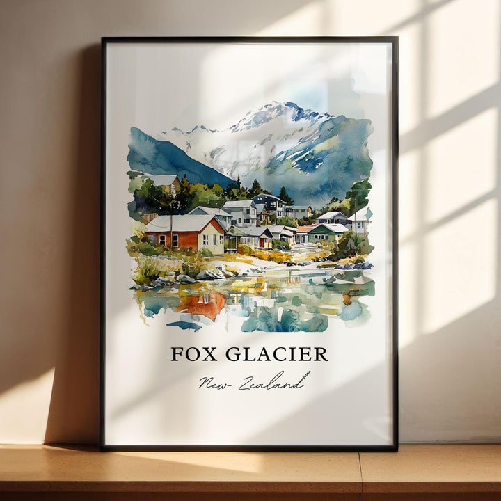 Fox Glacier Wall Art - South Island New Zealand Print