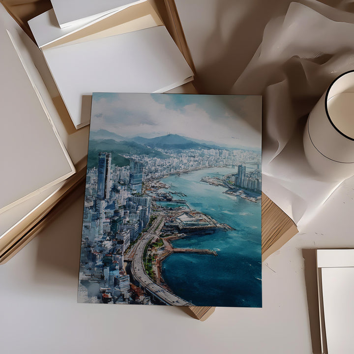 Busan, South Korea – Watercolor Art Print