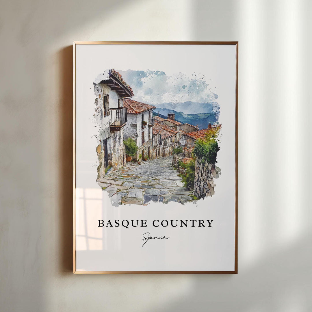 Basque Country Wall Art - Spain Print