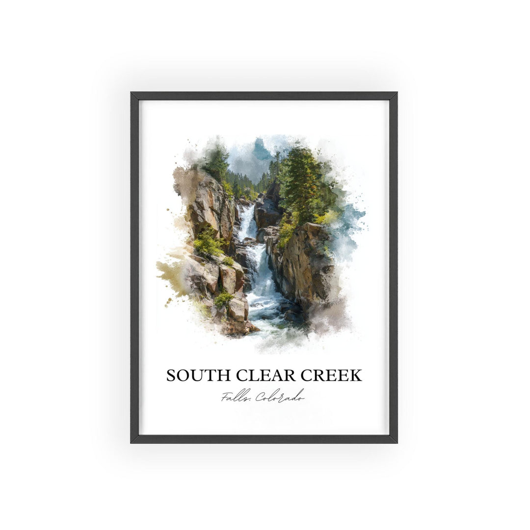 South Clear Creek Falls Art, Creede CO Print, Colorado Artwork, South Clear Creek Falls Gift, Travel Print, Travel Poster, Housewarming Gift