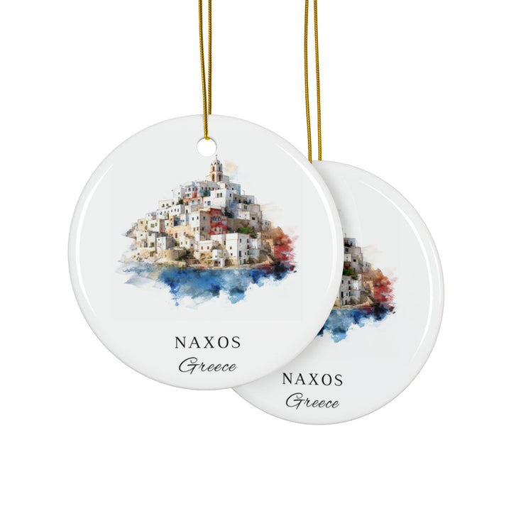 Naxos Greece Ornament: Unique Naxos Souvenir, Naxos Greece Xmas Decor, and Authentic Greece Gift