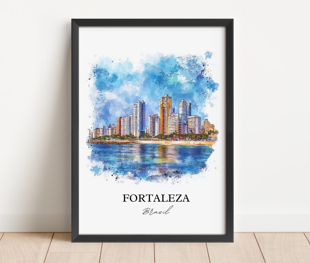 Fortaleza, Brazil – Watercolor Art Print