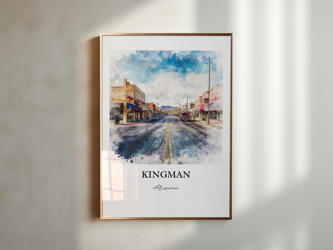 Kingman AZ Wall Art - Arizona Print