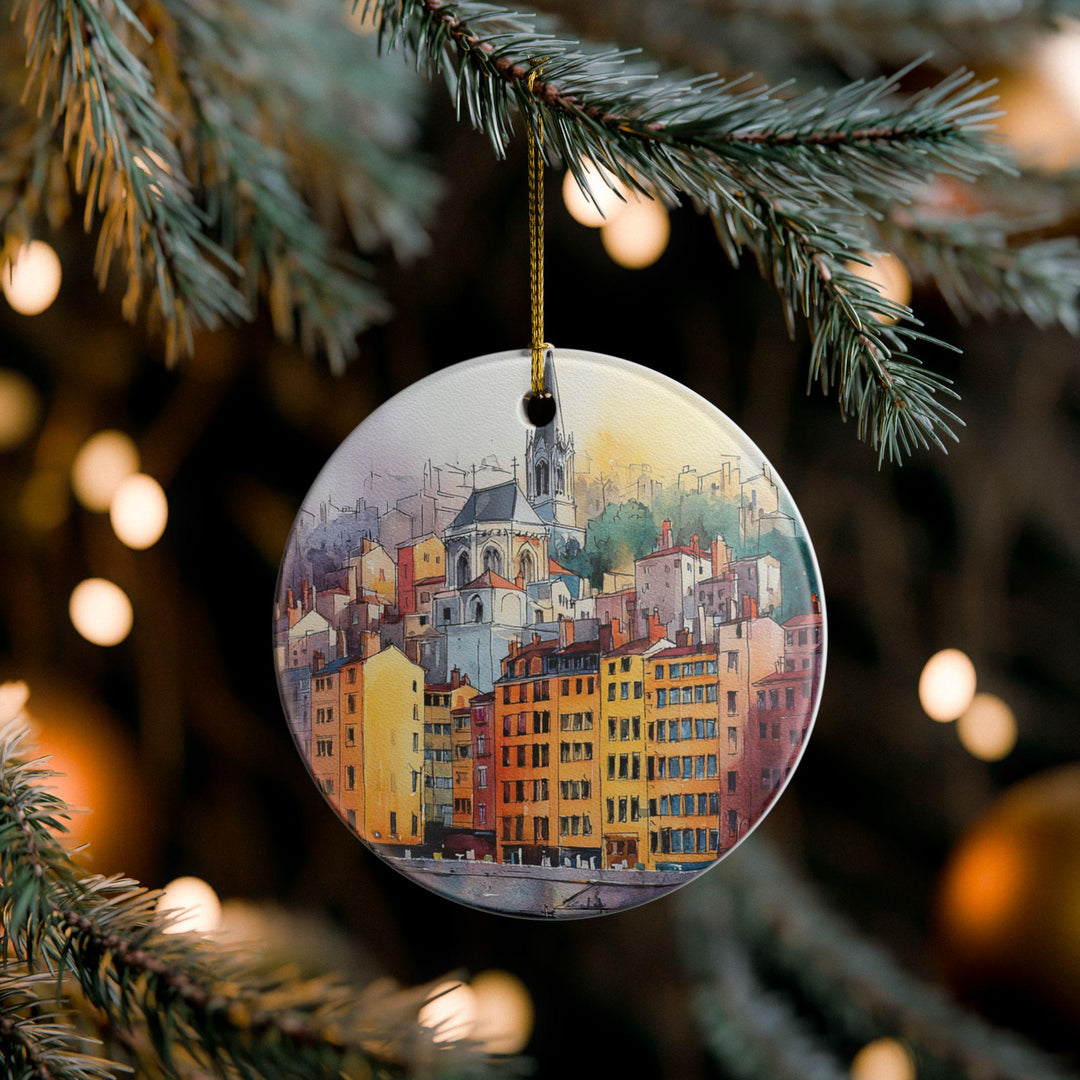 Lyon France Ornament: Unique Lyon Souvenir, Lyon France Xmas Decor, and Authentic Lyon France Gift