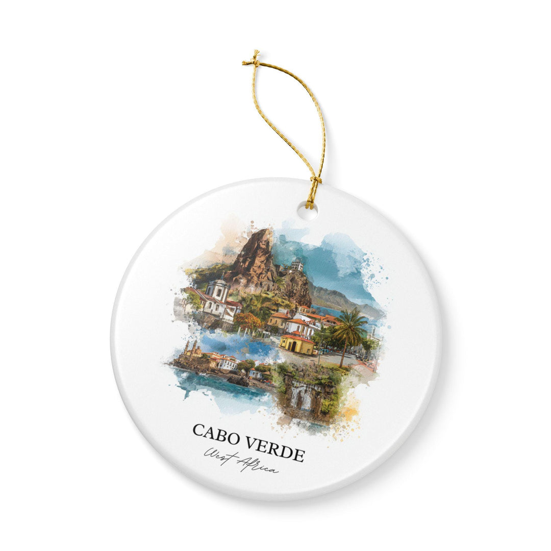 Cabo Verde Ornament: Unique Cabo Verde Souvenir, Cabo Verde Xmas Decor, and Authentic Cabo Verde West Africa Gift