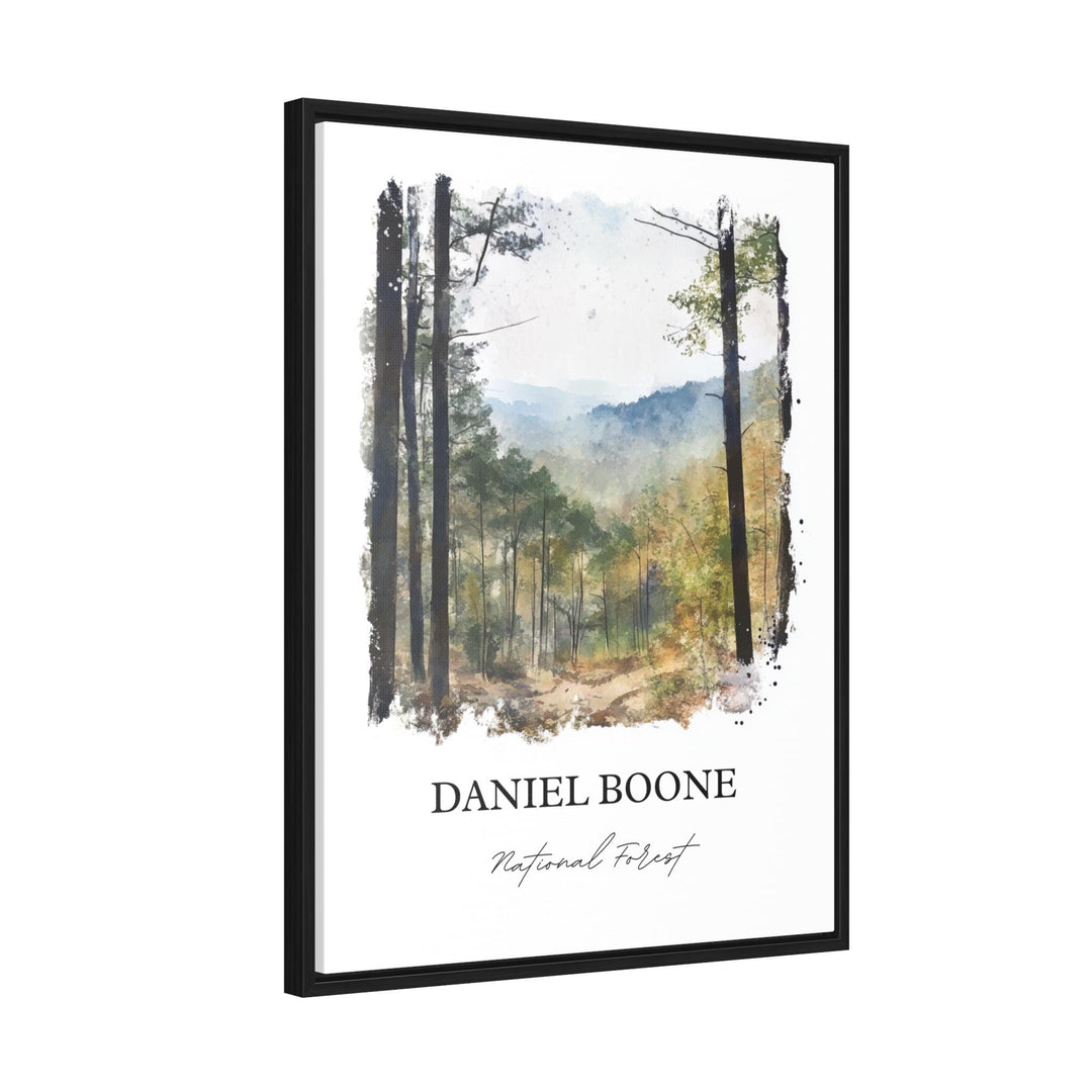 Daniel Boone National Forest Art, Kentucky Print, Kentucky Watercolor, Winchester KY Gift, Travel Print, Travel Poster, Housewarming Gift