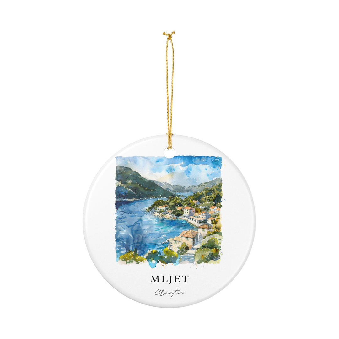 Mljet Croatia Ornament: Unique Mljet Souvenir, Mljet Xmas Decor, and Authentic Mljet Croatia Gift