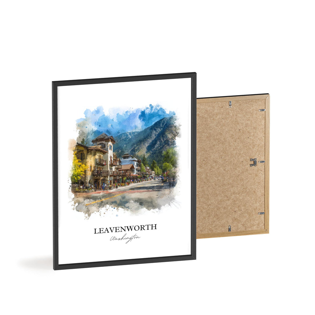 Leavenworth, Washington – Watercolor Art Print