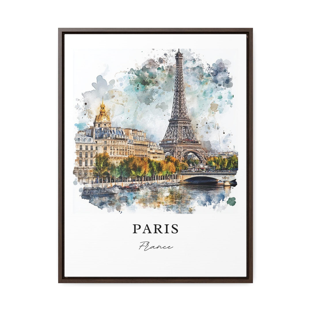 Paris Wall Art, Seine River Print, Paris Watercolor Artwork, Paris France Gift, Travel Print, Travel Poster, Housewarming Gift