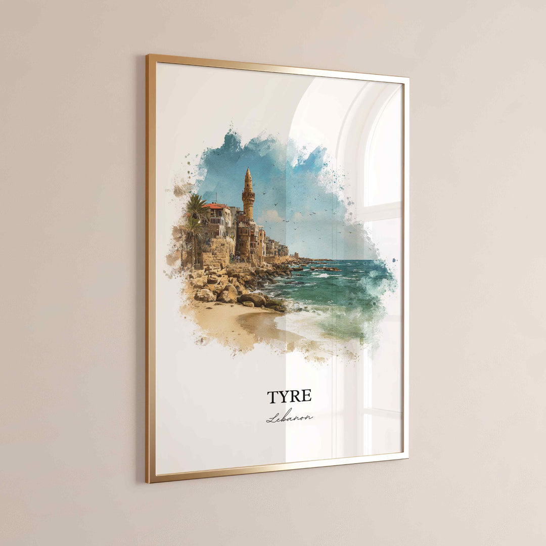 Tyre, Lebanon – Watercolor Art Print
