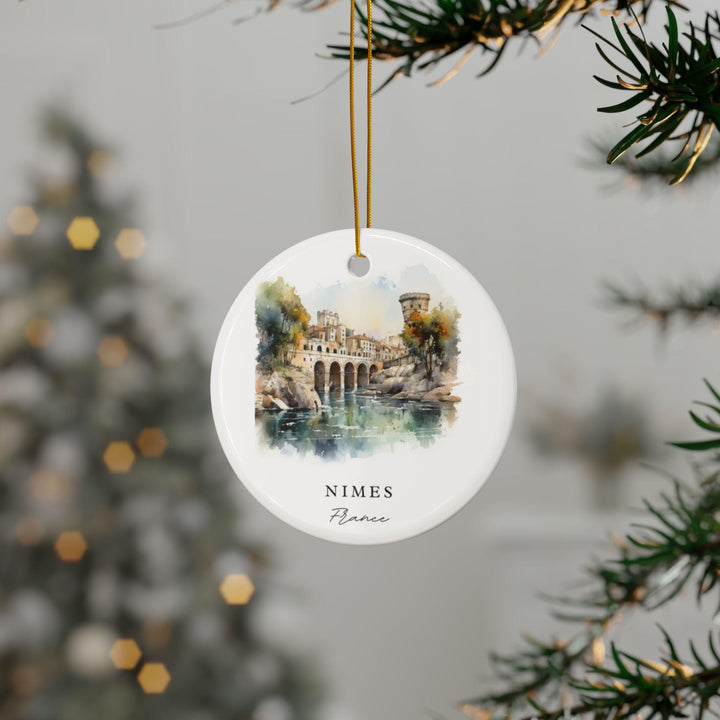 Nimes France Ornament: Unique Nimes Souvenir, Nimes France Xmas Decor, and Authentic Nimes France Gift