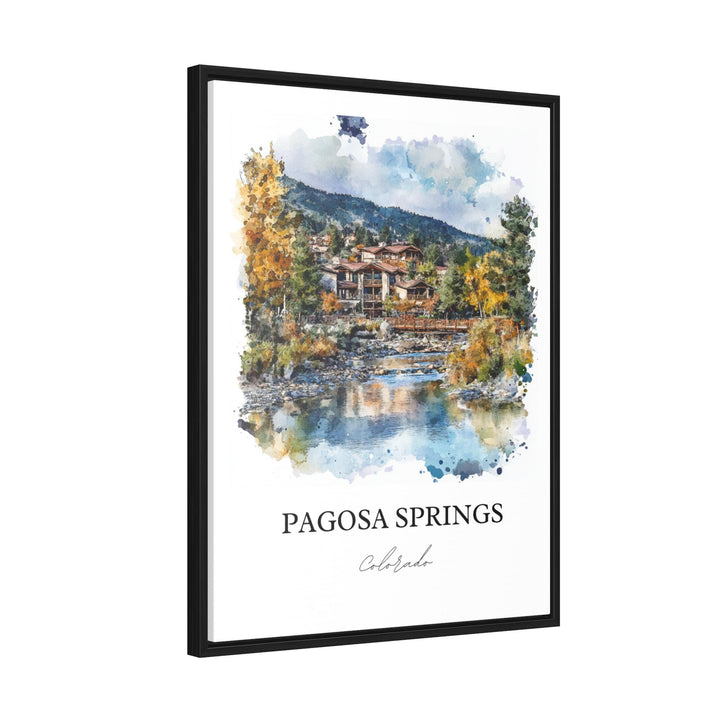 Pagosa Springs Wall Art, San Juan Mountains Print, Colorado Artwork, Pagosa Springs CO Gift, Travel Print, Travel Poster, Housewarming Gift
