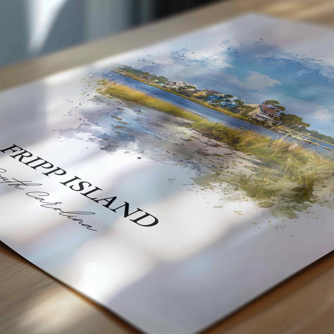 Fripp Island, South Carolina – Watercolor Art Print