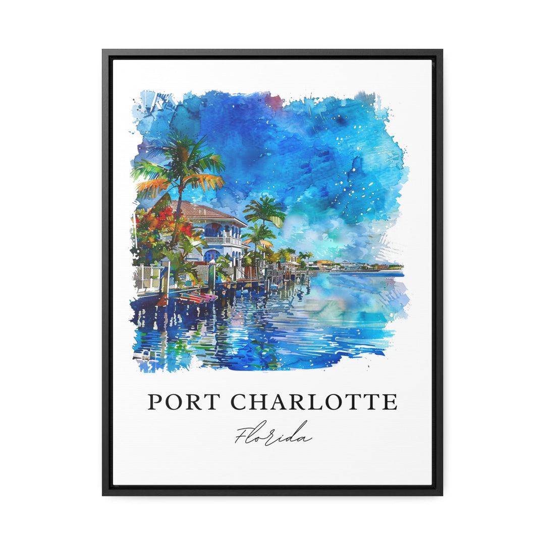 Port Charlotte FL Art, Port Charlotte FL Print, Port Charlotte Watercolor, Sarasota FL Gift,