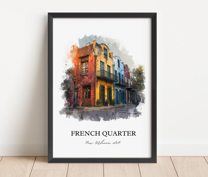 New Orleans, Louisiana, USA – Watercolor Art Print