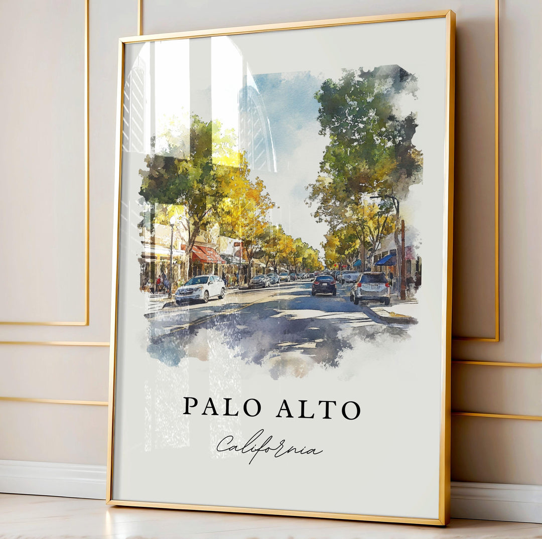 Palo Alto Wall Art - California Print