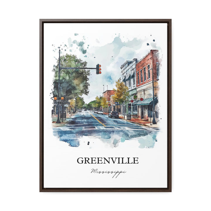 Greenville MS Art, Mississippi Delta Print, Mississippi Artwork, Greenville Mississippi Gift, Travel Print, Travel Poster, Housewarming Gift