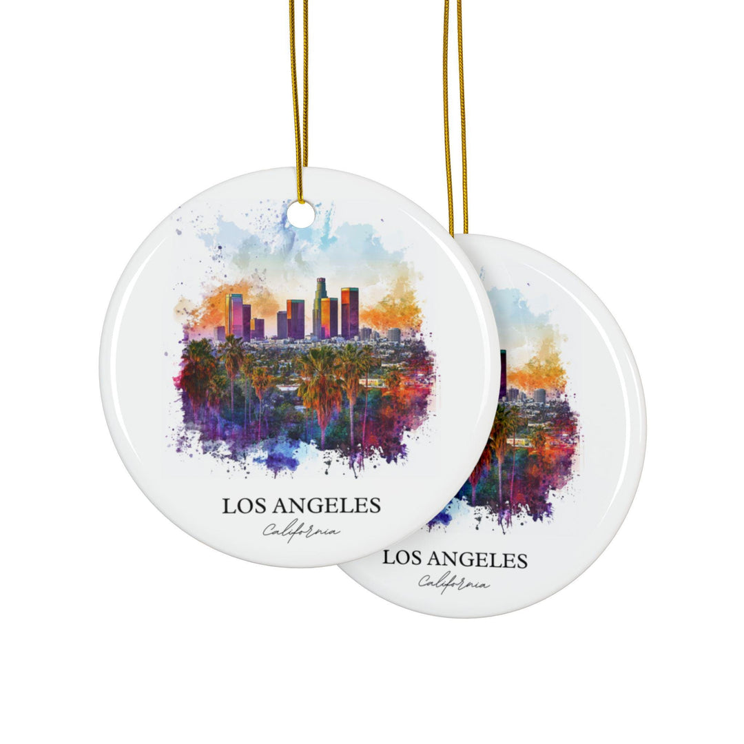 Los Angeles Ornament: Unique LA Souvenir, LA Xmas Decor, and Authentic Los Angeles Gift