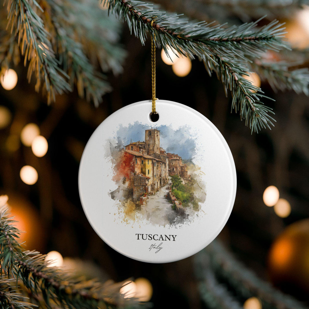 Tuscany Italy Ornament: Unique Tuscany Souvenir, Tuscany Italy Xmas Decor, and Authentic Tuscany Italy Gift