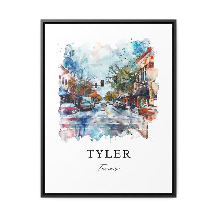 Tyler Texas Wall Art, Tyler TX Print, Tyler Texas Watercolor Art, Tyler Texas Art Gift,