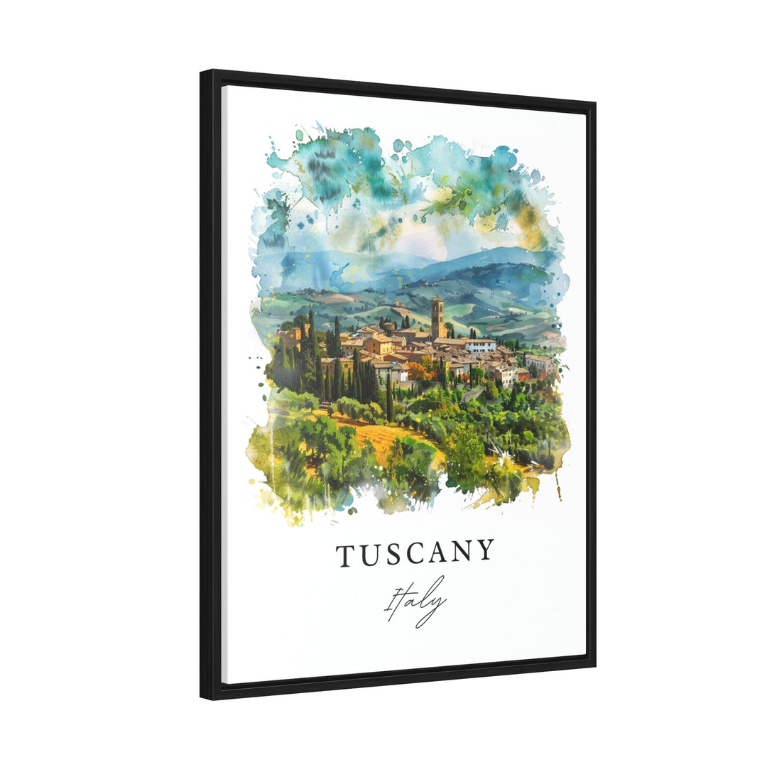 Tuscany Italy Wall Art, Tuscany Print, Italy Watercolor, Tuscany IT Gift,