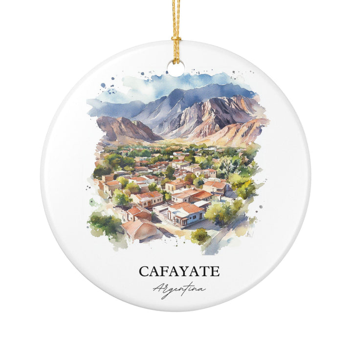 Cafayate Argentina Ornament: Unique Cafayate Souvenir, Cafayate Agrentina Xmas Decor, and Authentic Agrentina Gift