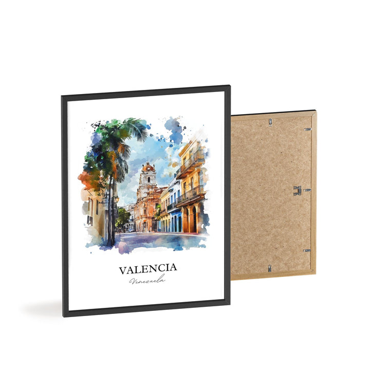 Valencia Venezuela Wall Art, Carabobo State Print, Venezuela Watercolor Art, Valencia Gift, Travel Print, Travel Poster, Housewarming Gift
