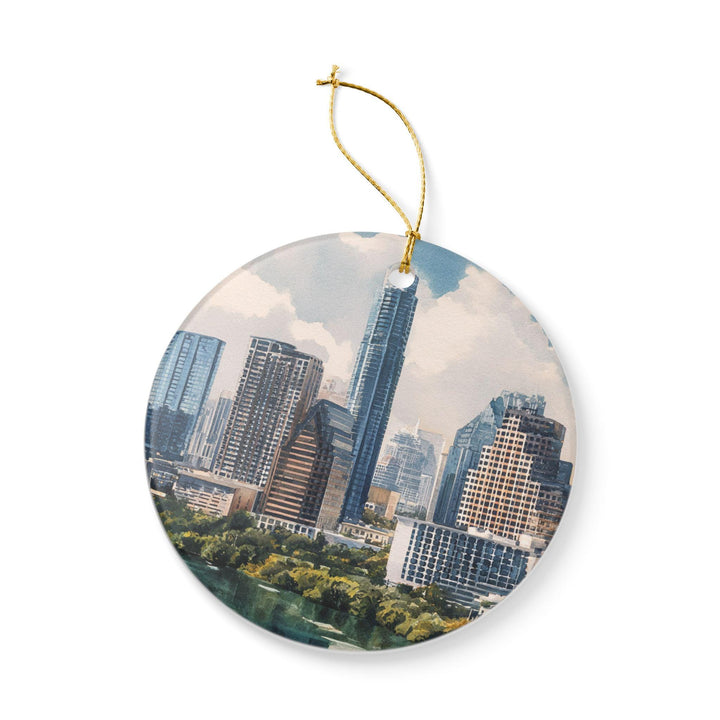 Austin TX Ornament: Unique Austin Texas Souvenir, Austin Texas Xmas Decor, and Authentic Austin Texas Skyline Gift