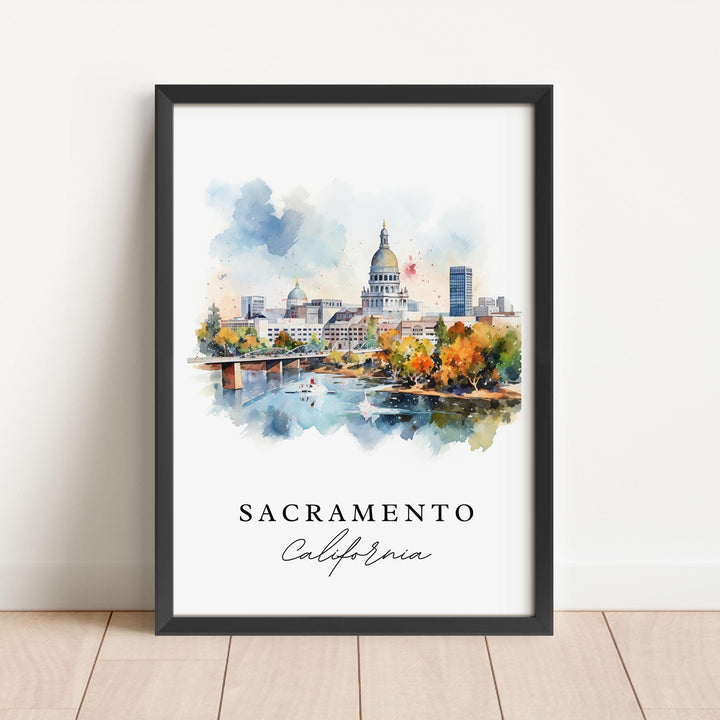 Sacramento CA wall art - California, Sacramento poster, Sacramento Wedding gift, Birthday present, Custom Text, Personalized Gift