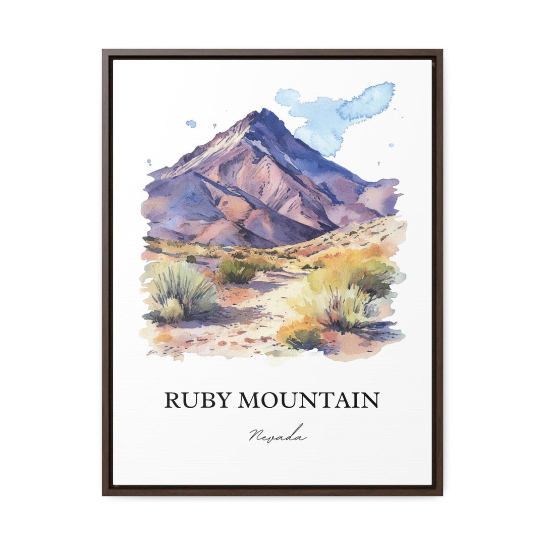 Ruby Mountains NV Wall Art, Elko County Print, Nevada Watercolor Art, Ruby Mountains Gift, Travel Print, Travel Poster, Housewarming Gift