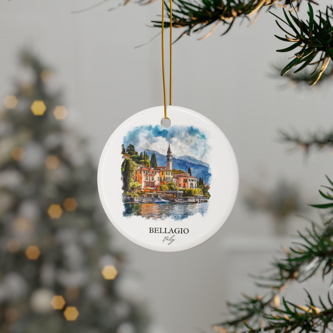 Bellagio Italy Ornament: Unique Lake Como Souvenir, Lake Como Xmas Decor, and Authentic Bellagio Italy Gift