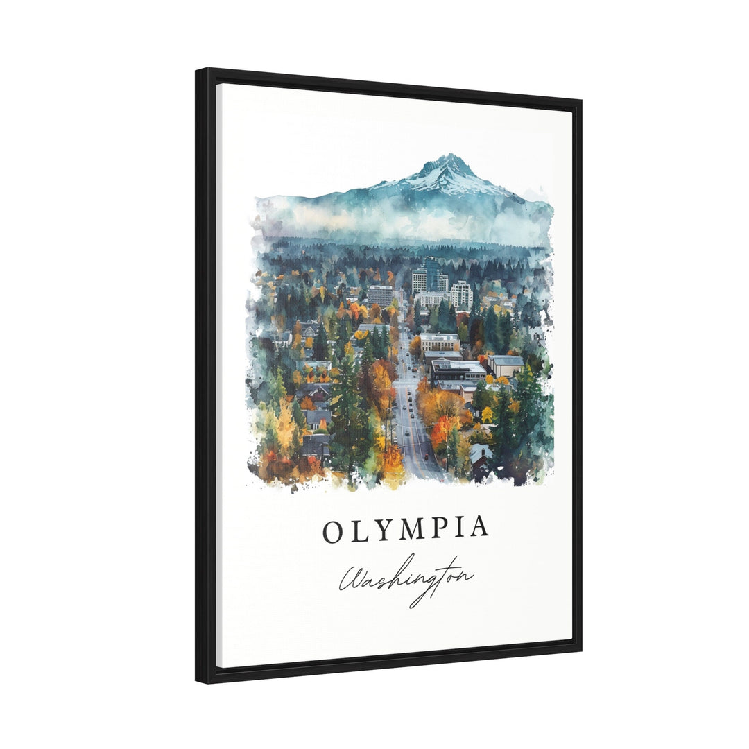 Olympia WA wall art - Washington, Olympia print, Olympia Washington Wedding gift, Birthday present, Custom Text, Perfect Gift