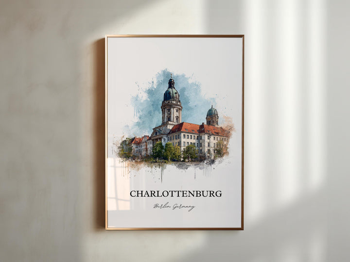 Charlottenburg, Germany – Watercolor Art Print