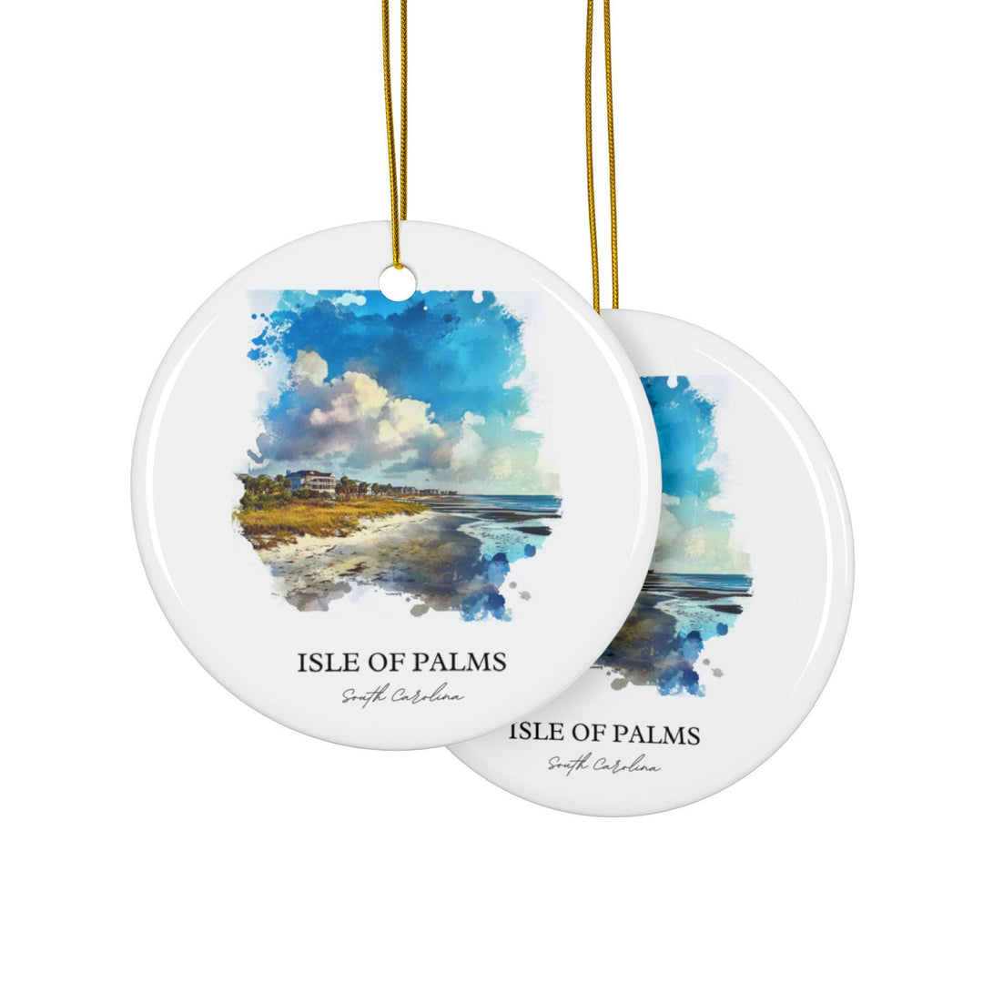 Isle of Palms SC Ornament: Unique Isle of Palms Souvenir, Isle of Palms Xmas Decor, and Authentic South Carolina Gift