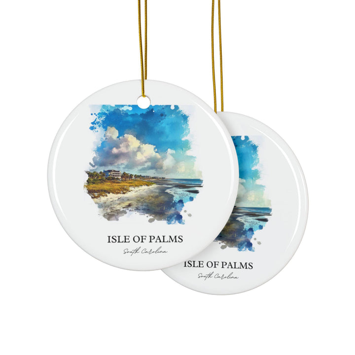 Isle of Palms SC Ornament: Unique Isle of Palms Souvenir, Isle of Palms Xmas Decor, and Authentic South Carolina Gift