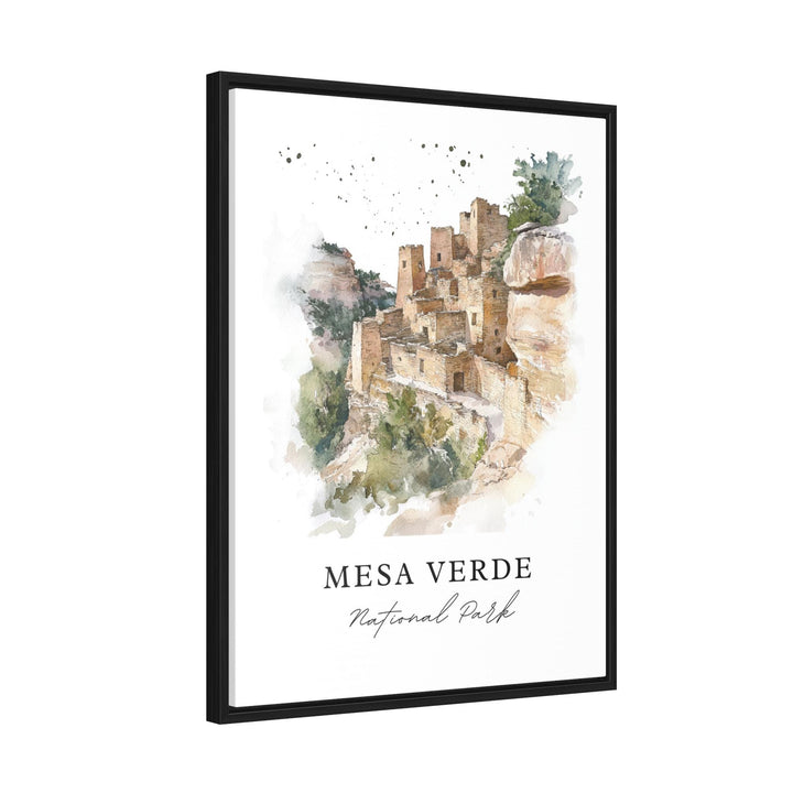 Mesa Verde Wall Art, Mesa Verde Print, Montezuma County Watercolor, Mesa Verde CO Gift,