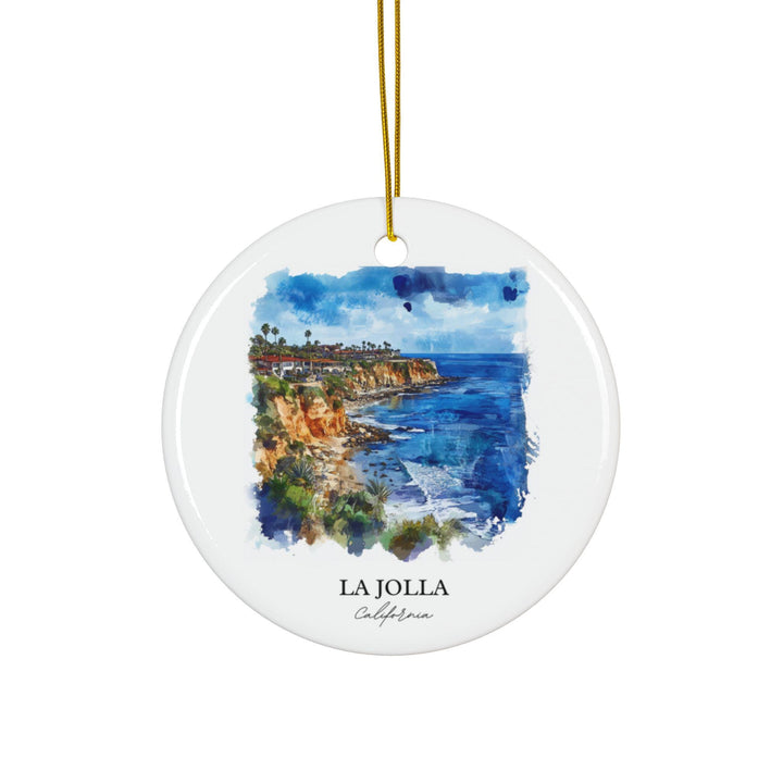 La Jolla Ornament: Unique La Jolla CA Souvenir, La Jolla Xmas Decor, and Authentic La Jolla CA Gift