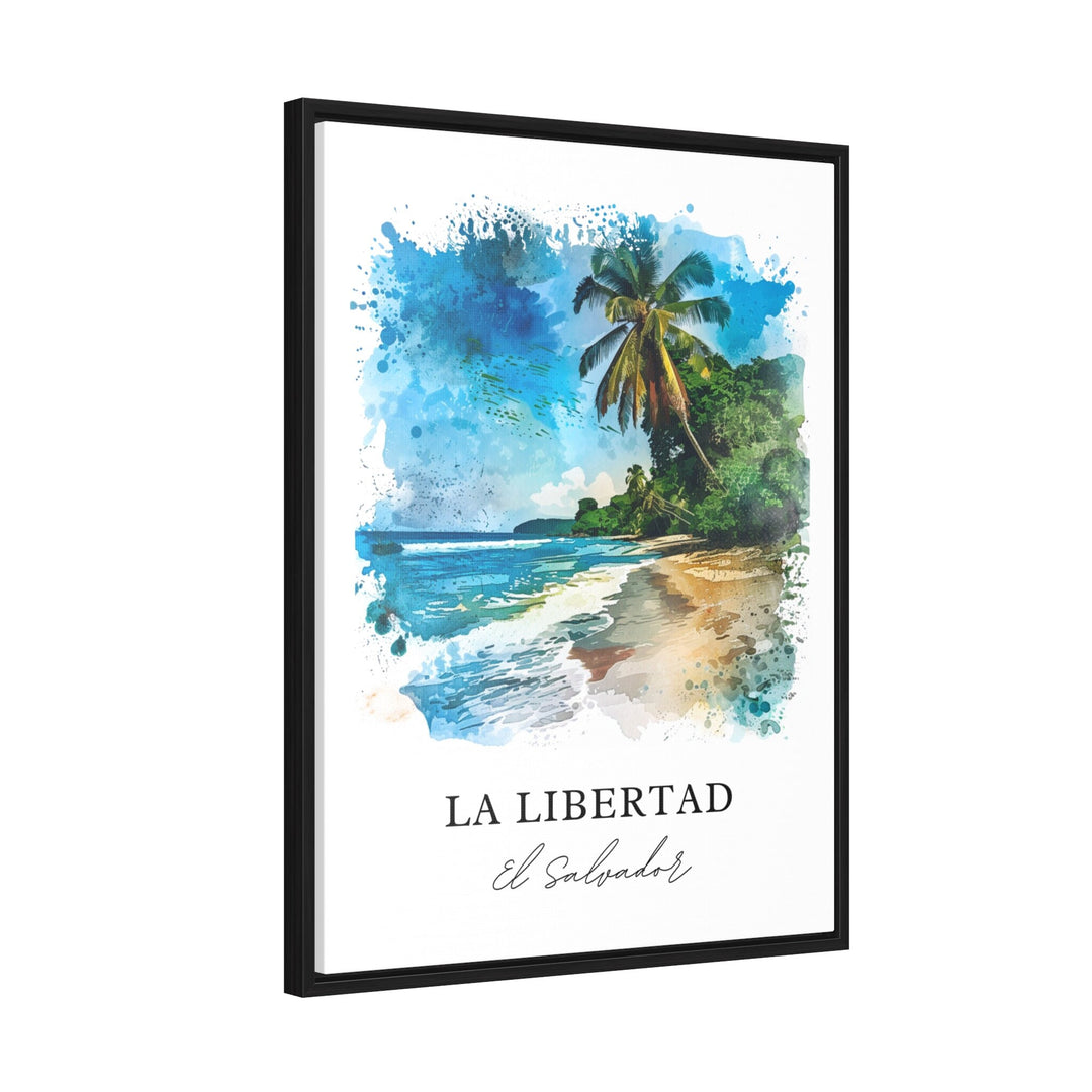La Libertad, El Salvador – Watercolor Art Print