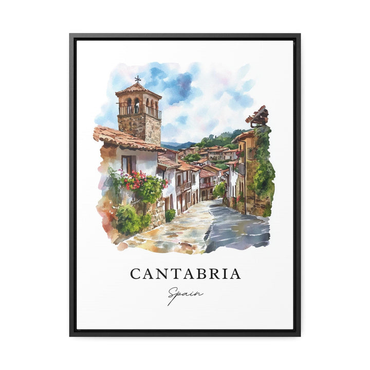 Cantabria Spain Art, Cantabria Region Print, Cantabria Watercolor Art, Santander Spain Gift,