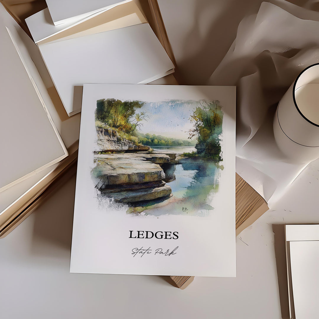 Ledges State Park Wall Art, Boone County Print, Madrid Iowa Artwork, Ledges State Park Gift, Travel Print, Travel Poster, Housewarming Gift